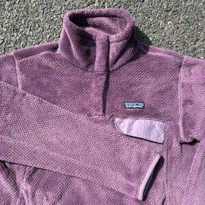 Patagonia Women's M Purple Snap-T Fleece Pullover Jacket Top